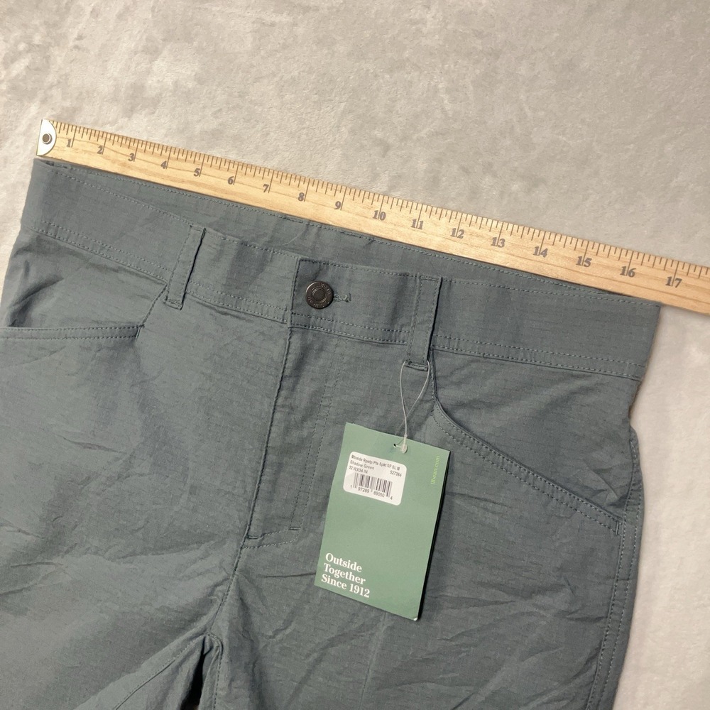NWT LL Bean Mountainside Ripstop 5-Pocket Pants Men 32x34 Fit 34x34 Green 527384 - Picture 7 of 11